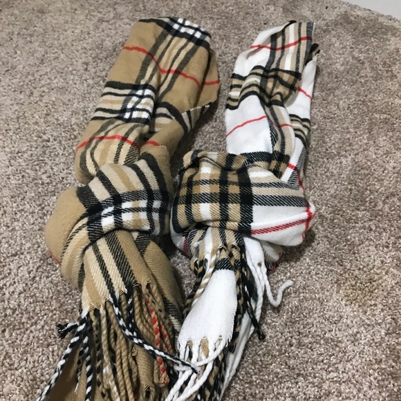 Accessories - Cashmere Plaid Scarfs 100% Cashmere